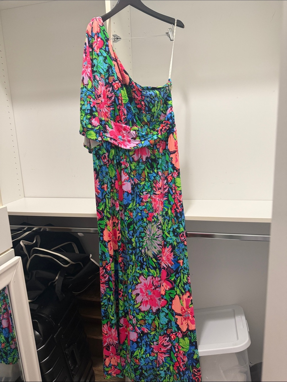 Lilly Pulitzer Neon Floral Dress with Pink Label